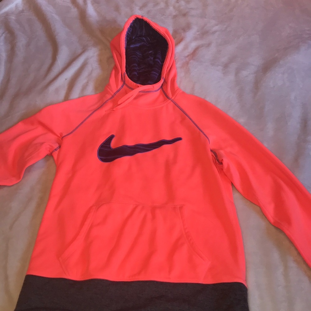 Pink/Orange Nike therma-fit hoodie